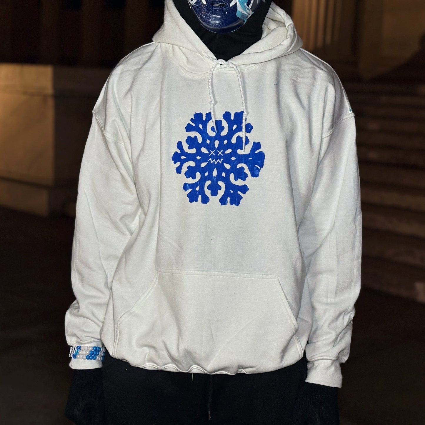 Snowflake Hoodie- White